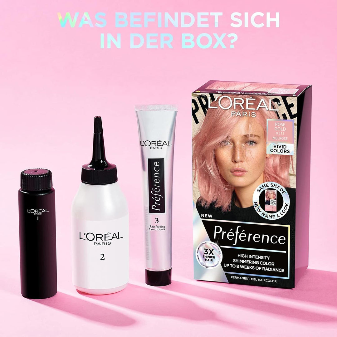 L'Oréal Paris Intensive dauerhafte Haarfarbe, Bis zu 8 Wochen glänzendes Haar und intensive Farbe, P