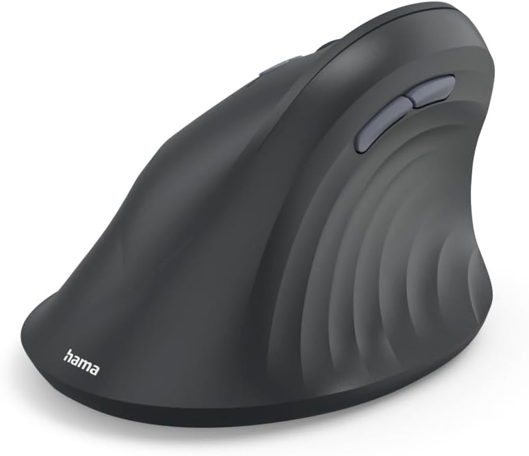 Hama Vertikalmaus für Linkshänder, Bluetooth/Funk (Multi Device, optische Maus ohne Klickgeräusch, 8