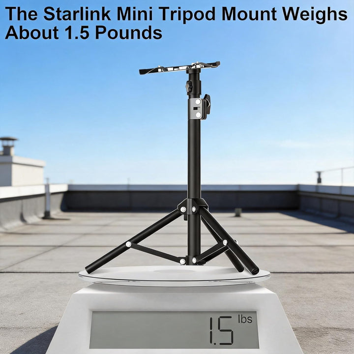 Starlink Mini Tripod Mount, Adjustable Heavy-Duty Stand Mount,Starlink Internet Kit Satellite Pole M