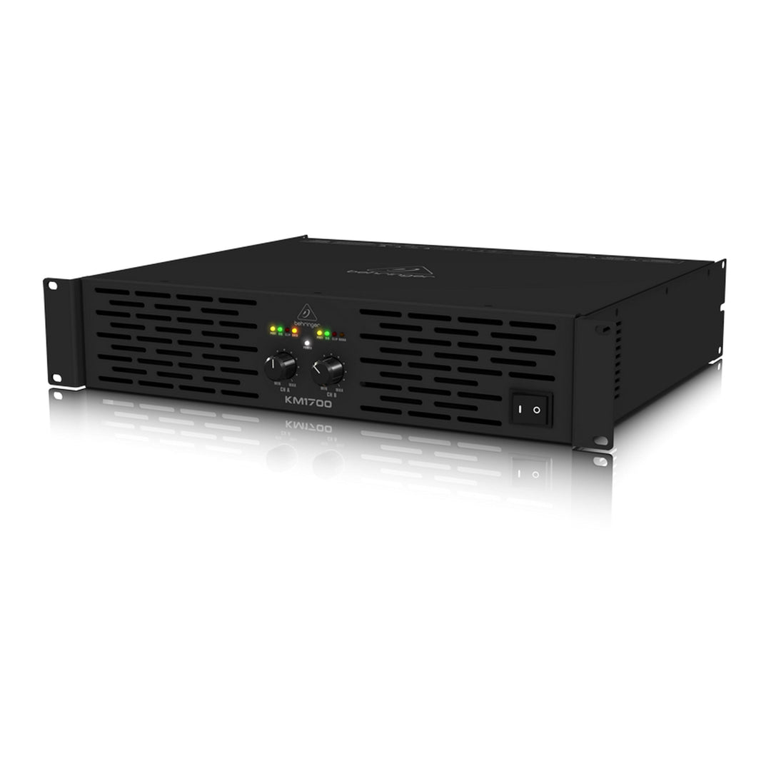 Behringer KM1700 Professioneller 1700-Watt-Stereo-Leistungsverstärker mit ATR (Accelerated Transient
