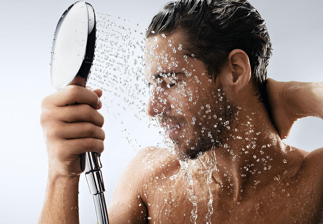 hansgrohe Raindance Select E 120 Duschkopf, 3 Strahlarten, wassersparend, Weiss/Chrom Weiss/Chrom 3