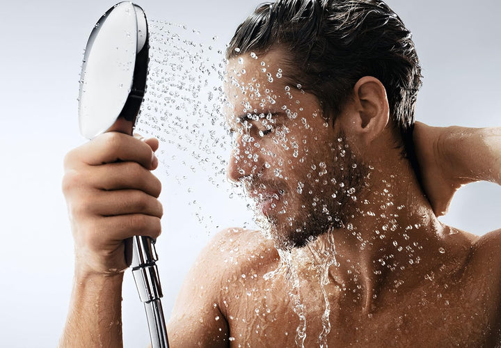 hansgrohe Raindance Select E 120 Duschkopf, 3 Strahlarten, wassersparend, Weiss/Chrom Weiss/Chrom 3
