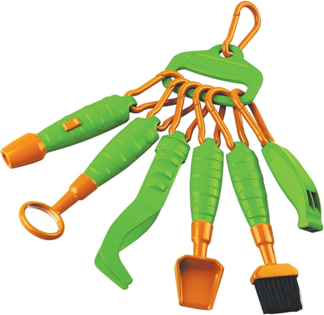 Riesiges Outdoor Naturforscher Paket mit Fernglas, Kompass, Lampe, Taschenmikroskop, 2 Becherlupen,