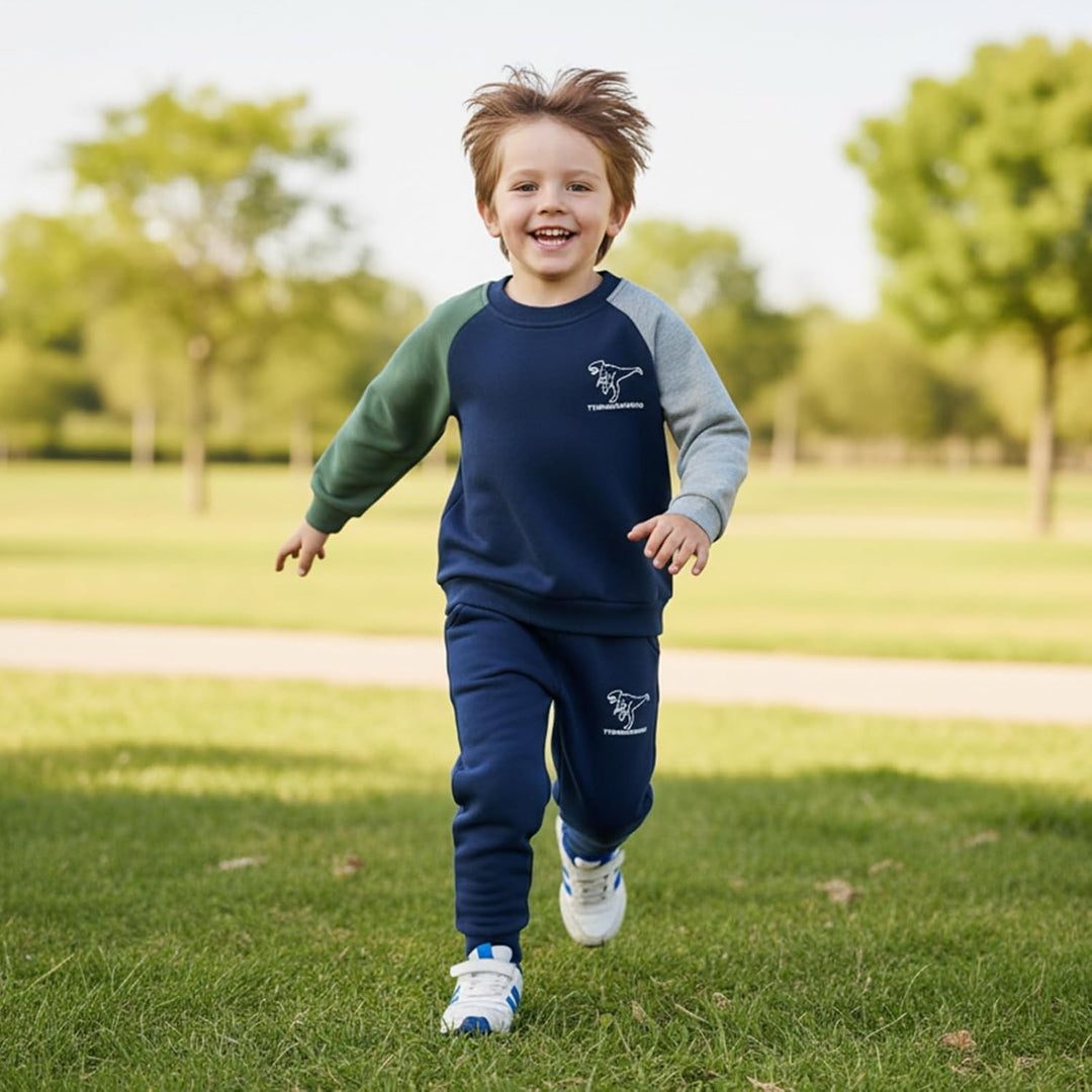 Volunboy Baby Jungen Dinosaurier kleidung, Kinder Pullover Jogginganzug Sweatshirt Langarmshirt und