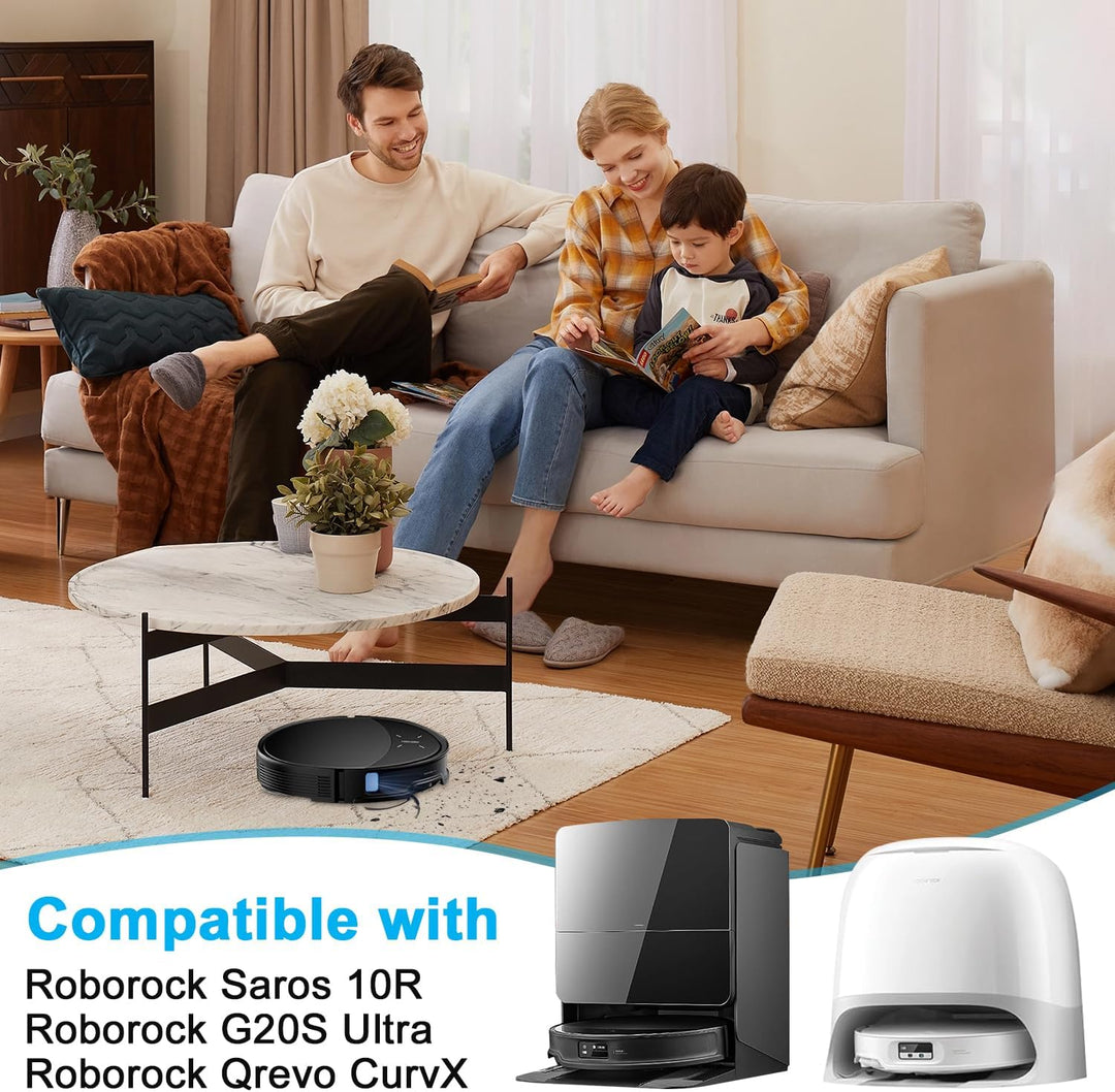 26 Stück Zubehör für Roborock Saros 10R/Qrevo Curv 2 Pro/Qrevo CurvX Saugroboter,2 Hauptbürste,4 HEP
