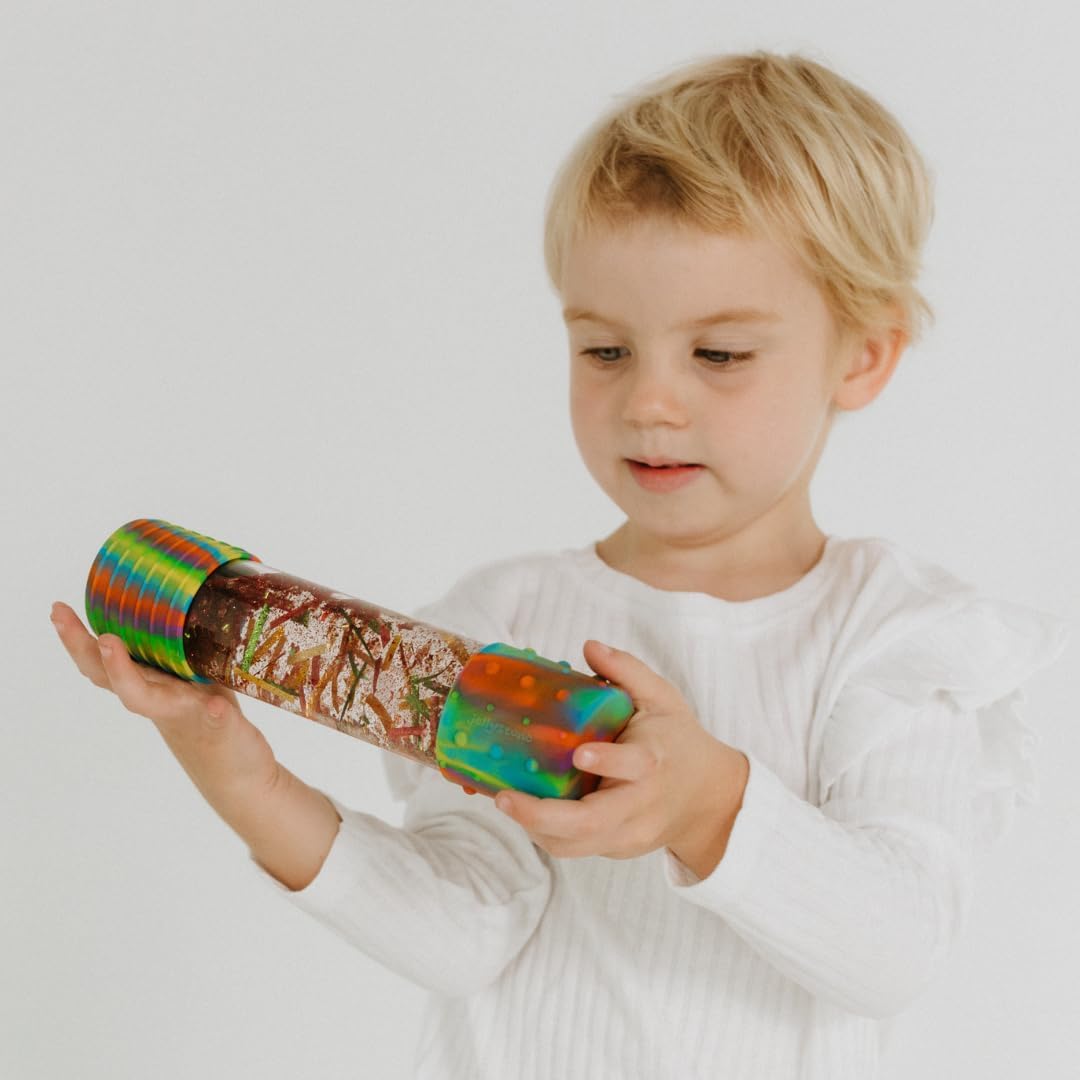 Jellystone Designs Nachfüllbare Flasche zum Selbermachen in Regenbogenfarben, entspannendes Fidget-A