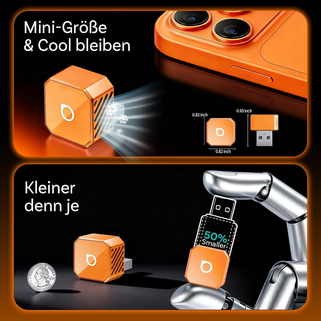 OTTOCAST Mini Pot 2026 Upgraded, 2-in-1 CarPlay &amp; Android Auto Wireless Adapter für iOS 10+/Android