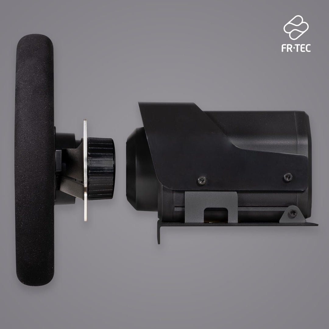 FRTEC - Lenkrad mit Pedalen FR FORCE, Force-Feedback 3,2 Nm, Doppelmotor, abnehmbare Felge, Zahnräde