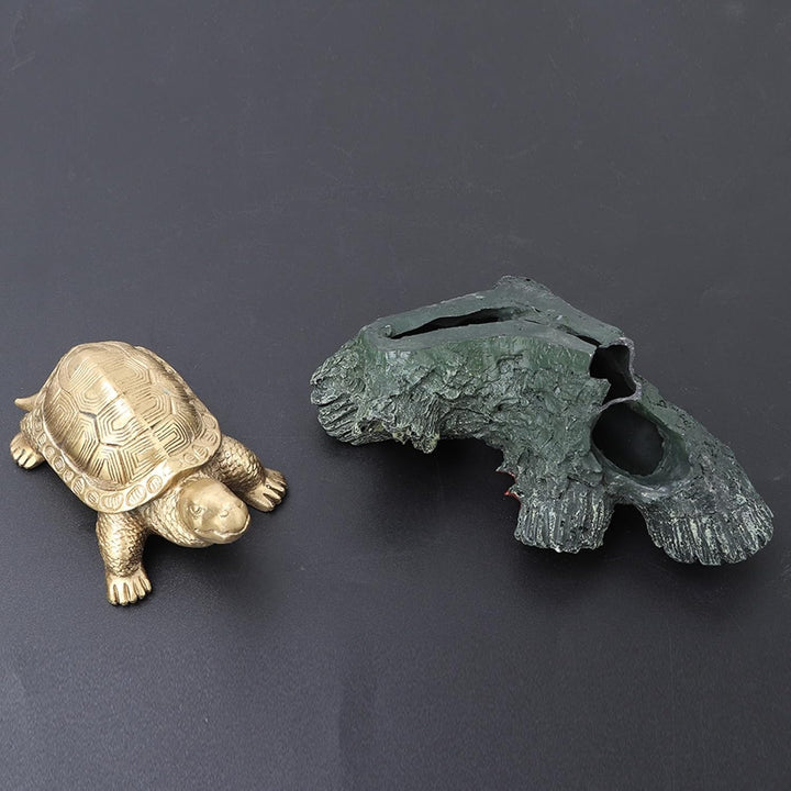Ginyia Feng Shui Schildkröte, Reine Messinghandgemachte Langlebigkeits-reiche glückliche Schildkröte