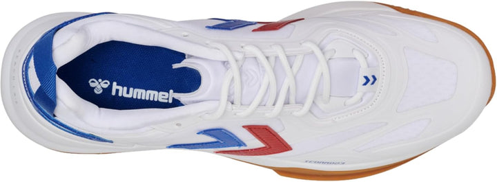 hummel DAGAZ 2.0 Icon Hallenschuh Weiss Herren 40.5 EU White True Blue, 40.5 EU White True Blue