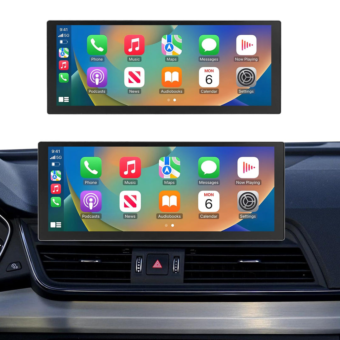 Autoradio 10,25 Zoll Touchscreen mit kabellosem Carplay &amp; Android Auto für 2018-2019 Audi Q5 mit MIB