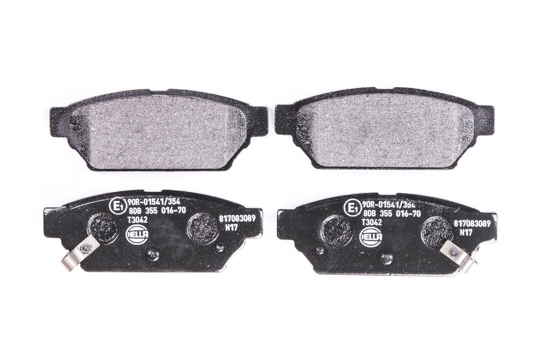 HELLA PAGID 8DB 355 016-701 Bremsbelagsatz - T3042 - Dicke/Stärke: 14.5mm - Bremssystem: Akebono - m