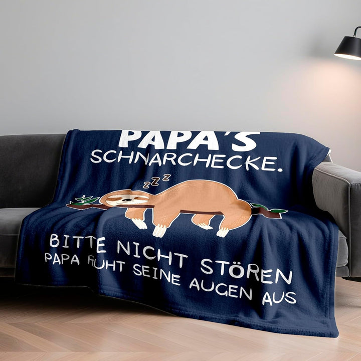 Papa Geschenk 1.3 * 1.5 M Decke Dunkelblau-papa, Dunkelblau-papa