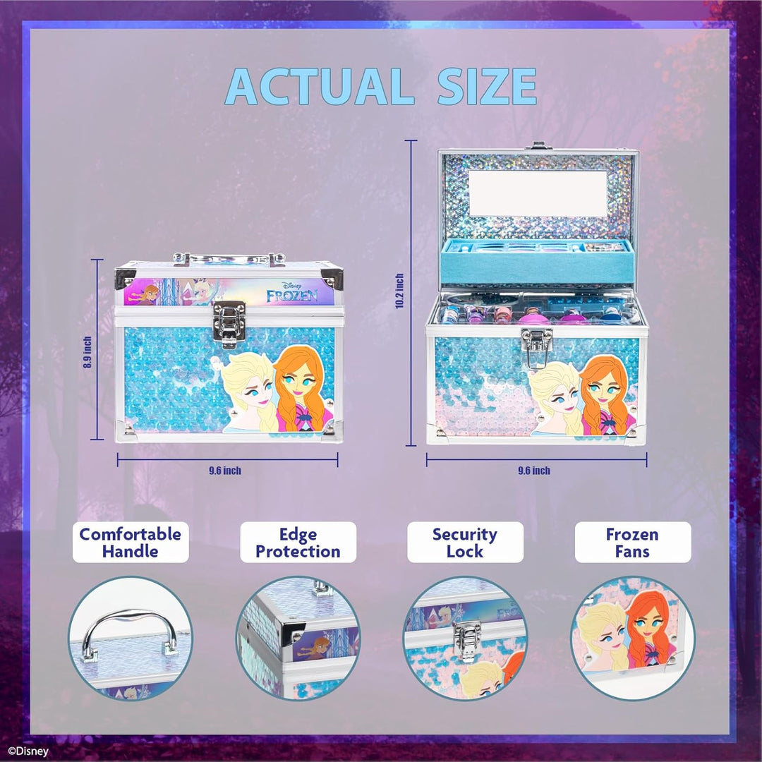 Disney Frozen Kinderschminke Set | Mädchen Make-up Set mit Lipgloss, Nagellack und mehr | Geburtstag