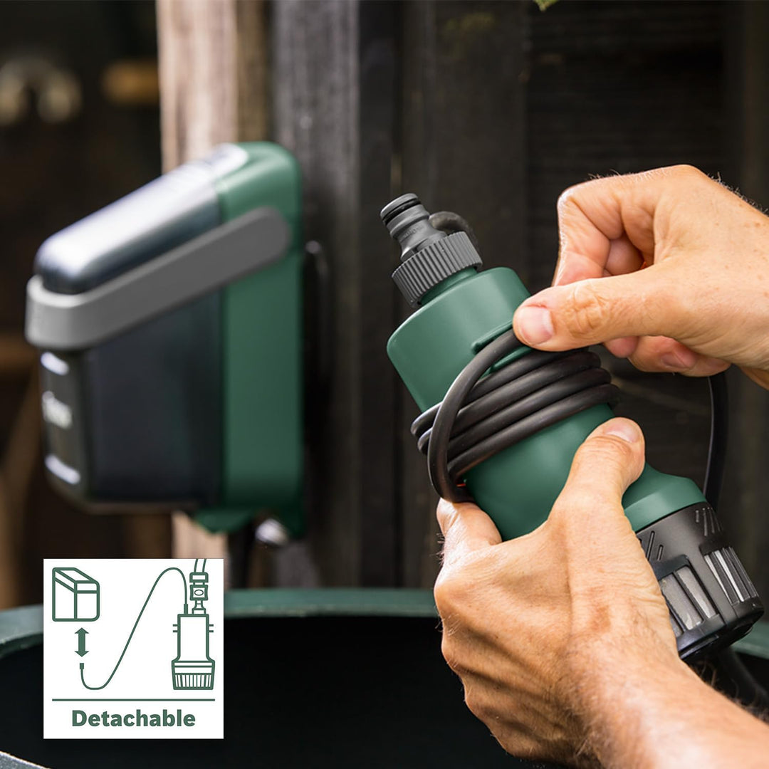 Bosch Home and Garden GardenPump 18V-2000 (BT), Tauchpumpe  | ohne Akku, Classic Grün Aqua Green Tau