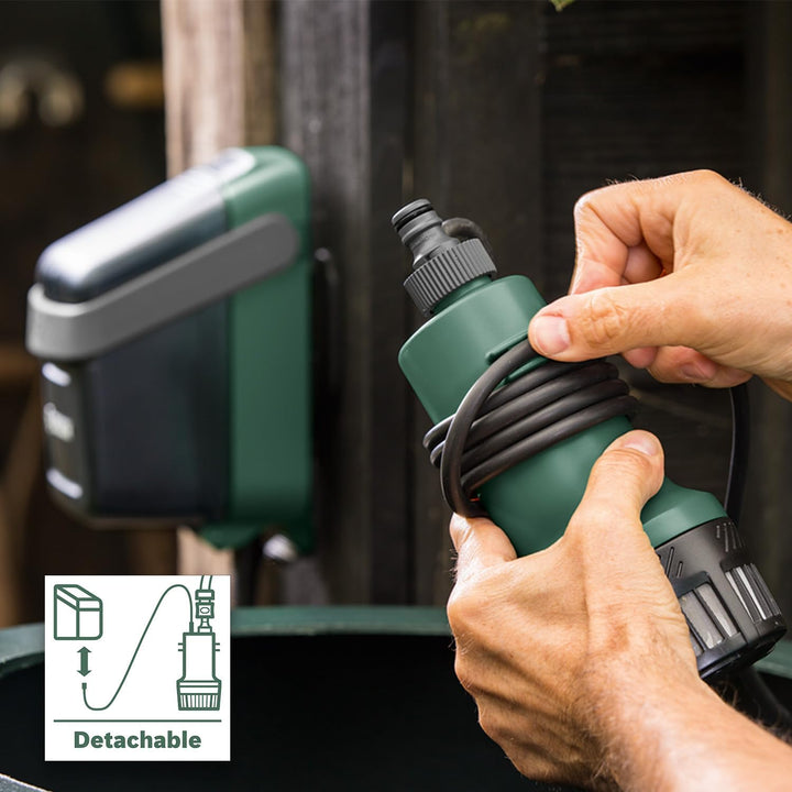 Bosch Home and Garden GardenPump 18V-2000 (BT), Tauchpumpe  | ohne Akku, Classic Grün Aqua Green Tau