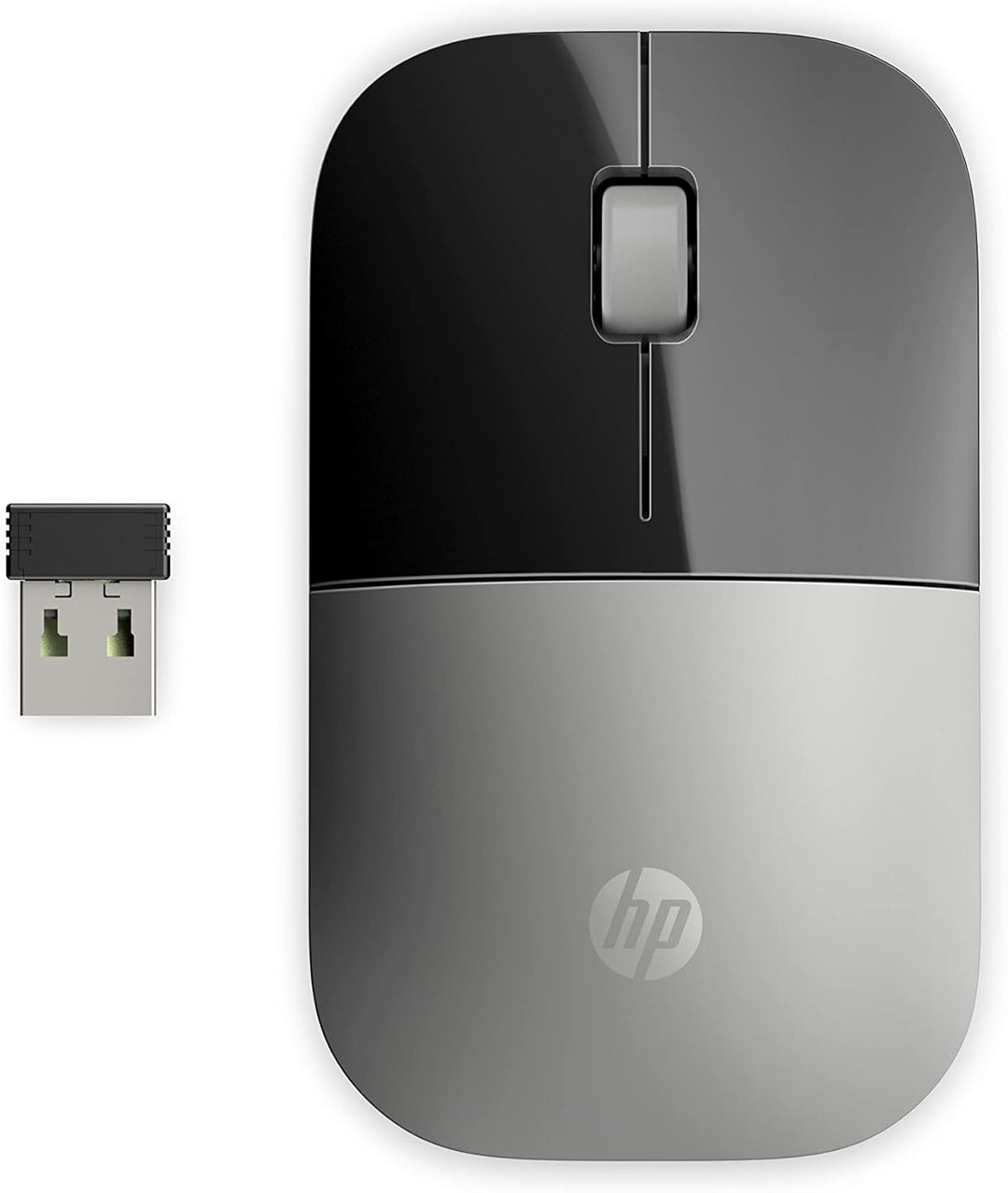 HP Z3700 Wireless Maus – Kabellose 2,4 GHz Funkmaus mit 1200 DPI, flaches Design, leiser Betrieb, bi