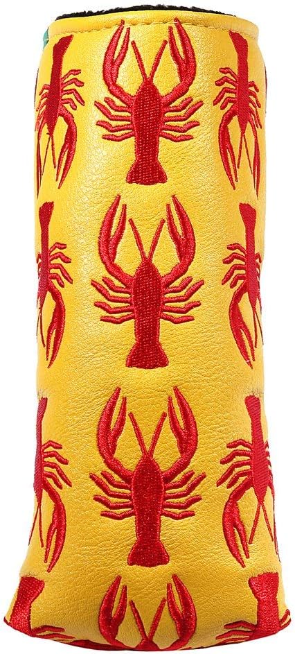 SHABIER Golf-Putter-Abdeckung, Schlägerhaube für Blade Golf Putter Head Cover gelb, gelb