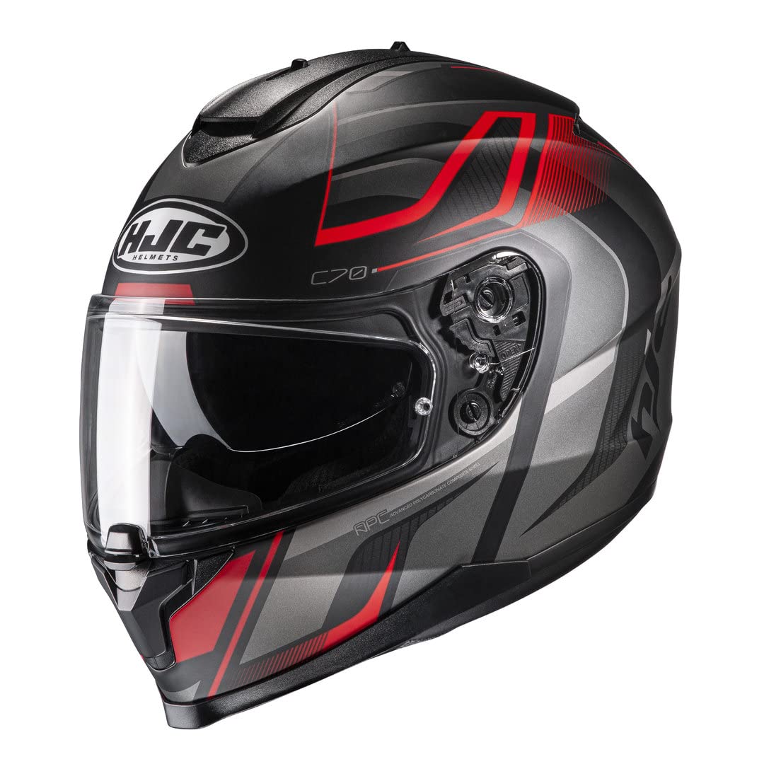 HJC C70 LANTIC MC1SF XL XL Black/Grey/Red, XL Black/Grey/Red