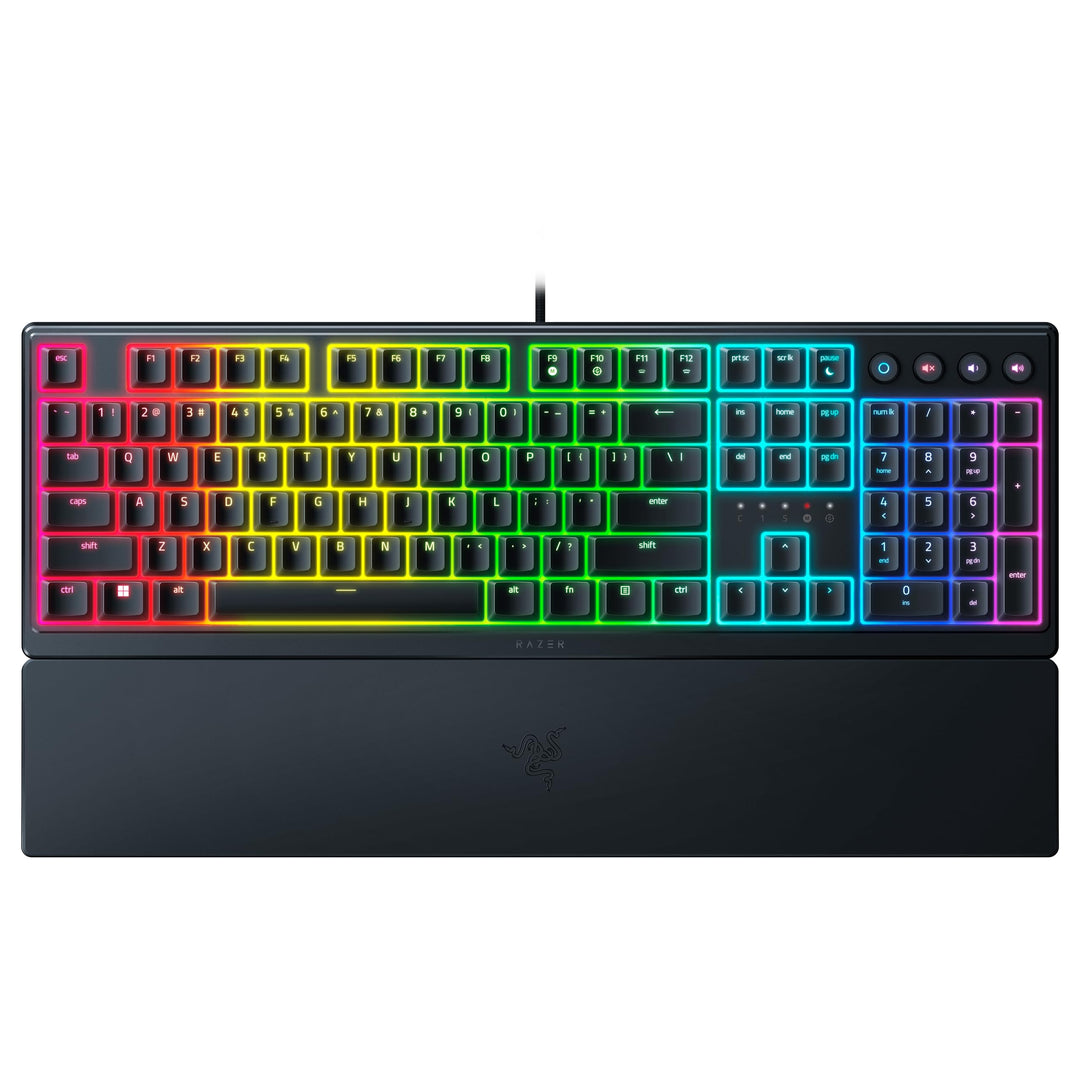 Razer Ornata V3 - Flache Mecha-Membran-Gaming Tastatur (Hybrid Mecha-Membran-Switches, Magnetische S
