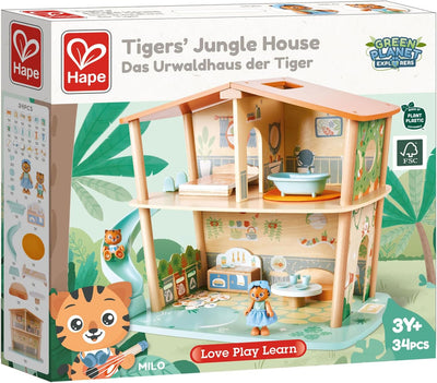 Hape Green Planet Explorers Das Urwaldhaus der Tiger, grün