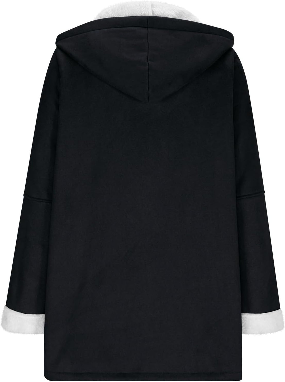 Ansenesna Winterjacke Damen Lang Warm Gefüttert Wintermantel Elegant Mit Kapuze Wildleder Jacke Wint