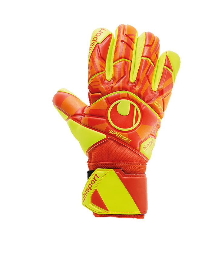 uhlsport Herren Dynamic Impulse Supersoft Handschuhe 8 dynamic orange/fluo gelb/, 8 dynamic orange/f