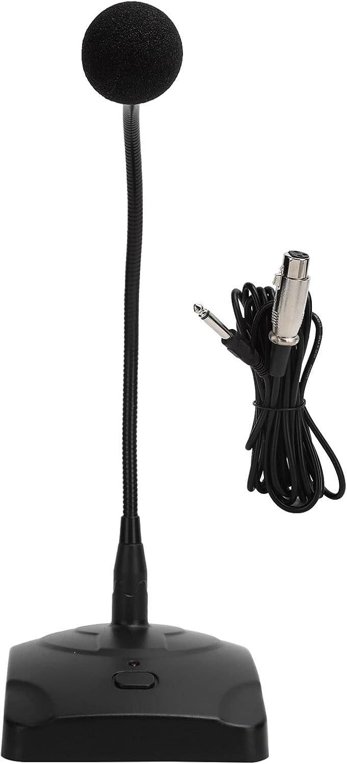 Schwanenhalsmikrofon, Desktop-Computermikrofon mit 5 M XLR-Kabel Kabelgebundenes Konferenzmikrofon 3