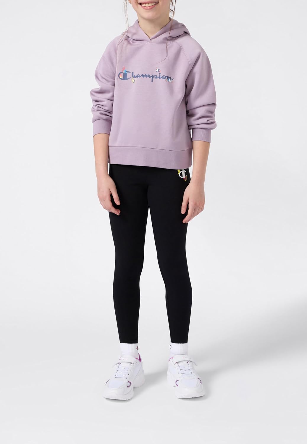 Champion Mädchen Legacy Girls Kapuzenpullover (1er Pack) XXL Violett, XXL Violett
