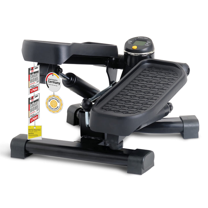 SportPlus 2-in-1 Mini-Stepper mit patentierter Umschalttechnik, Swing-Stepper und Auf-und-Ab-Stepper