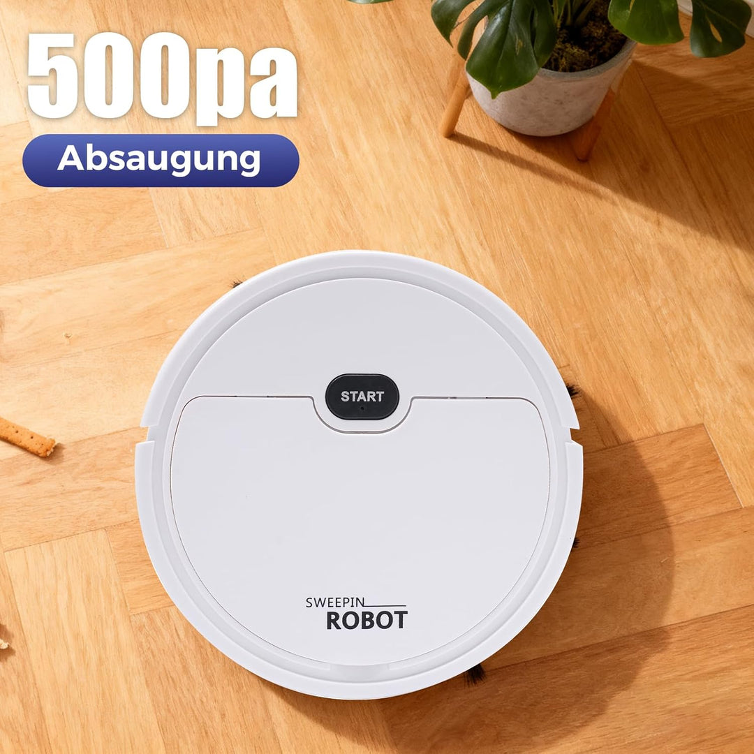 Roboter Staubsauger mit Absaugstation, 220V 5W Roboterstaubsauger Richtungsänderung Wiederaufladbare