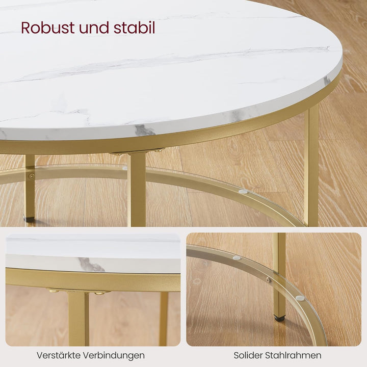 VASAGLE Couchtisch, Wohnzimmertisch, Sofatisch, für Wohnzimmer, mit Glasplatte, viel Stauraum, einfa