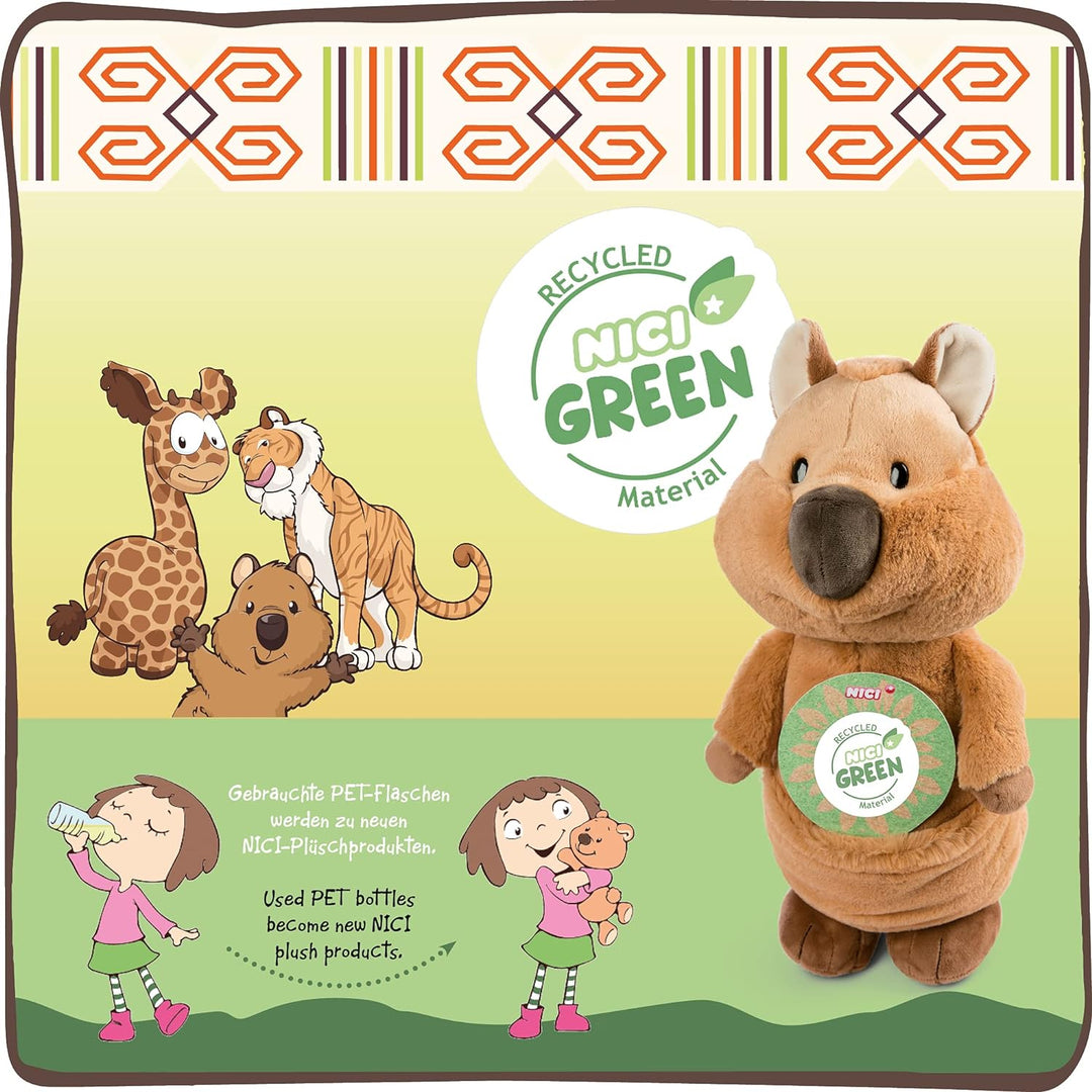 NICI Kuscheltier Quokka-Mola 45cm – Nachhaltiges Plüschtier für Mädchen, Jungen & Babys – Flauschige