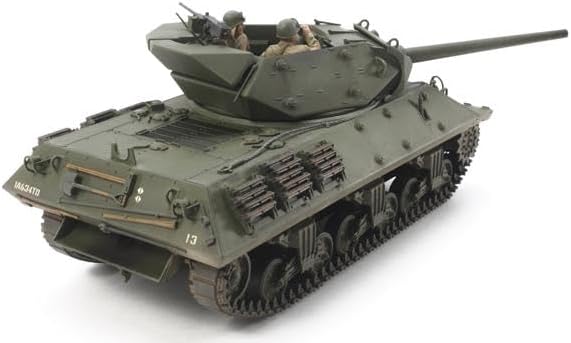Tamiya 300035350 300035350-1:35 US Panzerjäger M10 (3) Mittl. Prod,originalgetreue Nachbildung, Plas