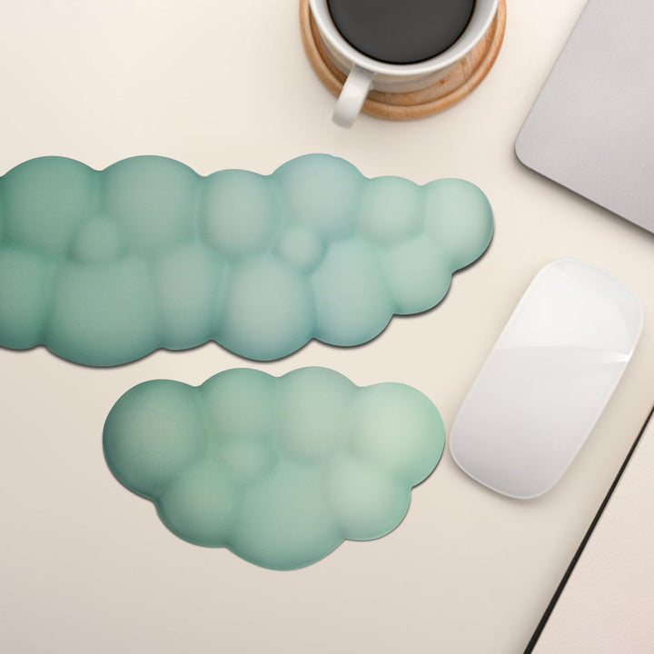 Handgelenkstütze Für Tastatur &amp; Maus, Grün Wolken