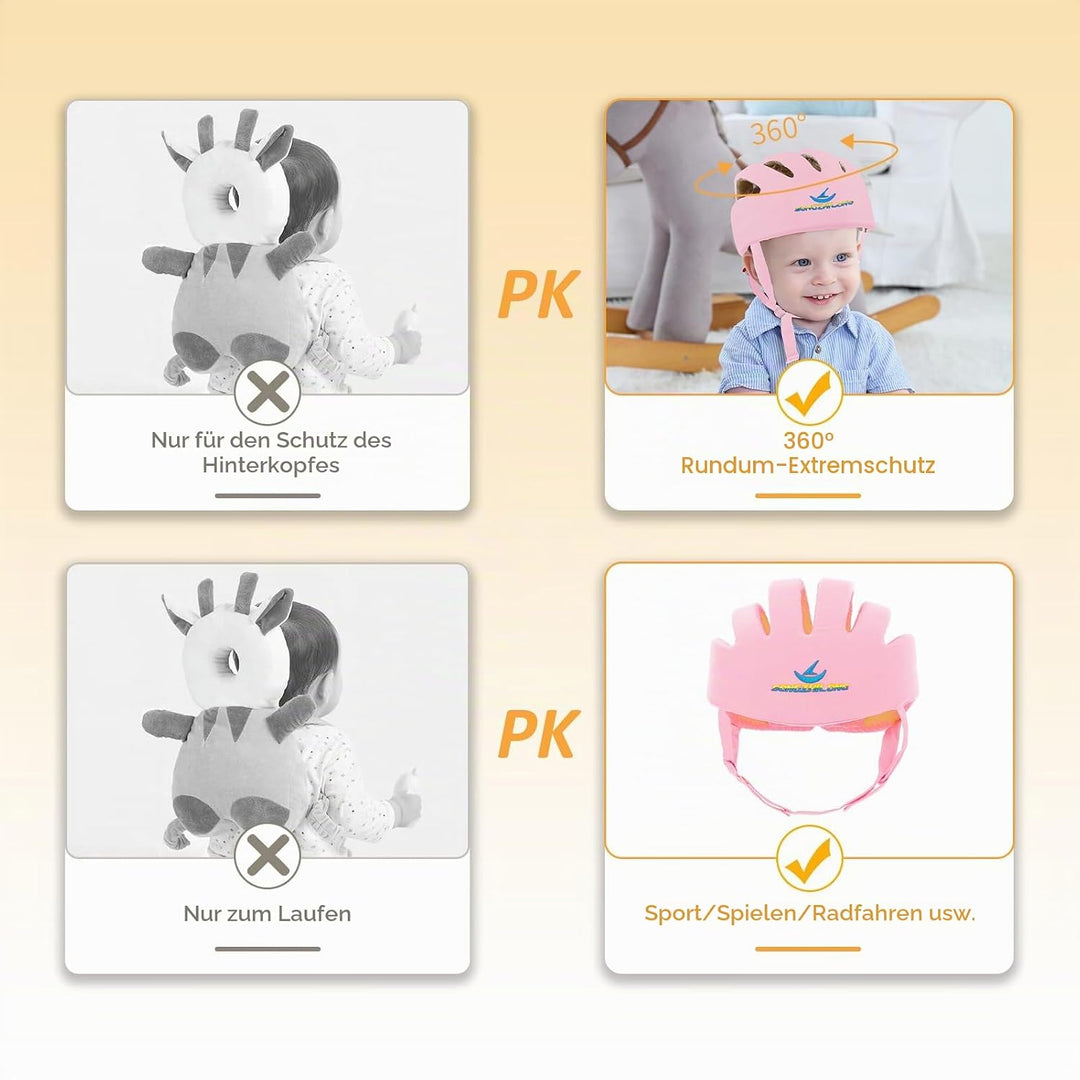 Baby Helm, IULONEE Baby Kopfschutz Helm Krabbelhelme Gehhelme Kopfbedeckung Kleinkind Schutzmütze fü