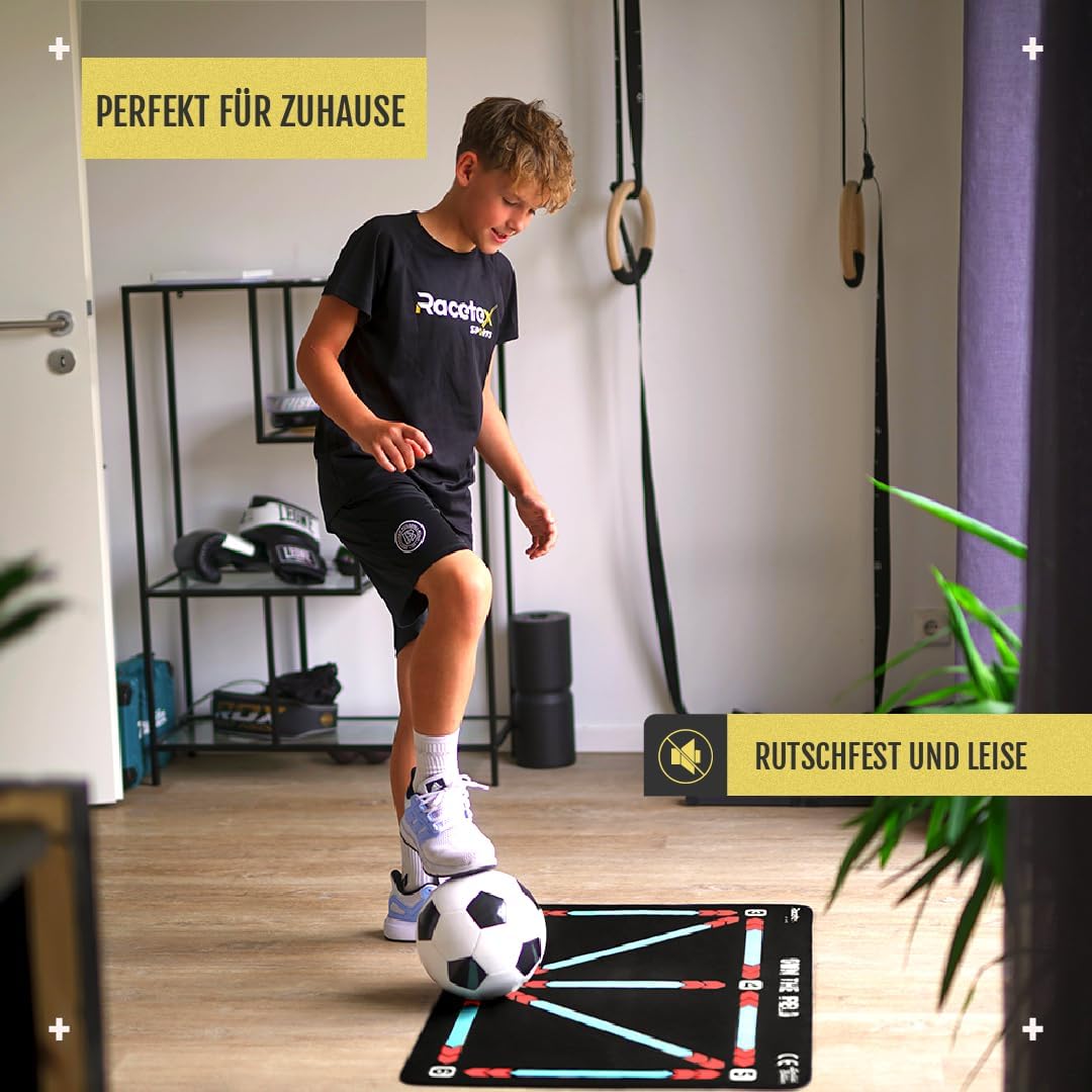Fussballmatte Training Kinder 90x60 cm – Rutschfeste und Langlebige Fussballmatte – Die Kickmatte fü