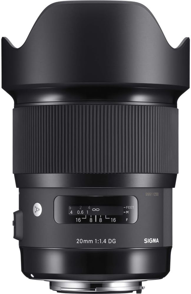 Sigma 20mm F1,4 DG HSM Art Objektiv für Nikon F Objektivbajonett für Nikon Single, für Nikon Single