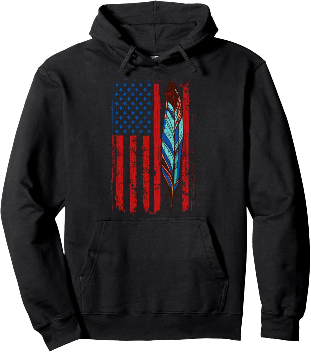 USA-Flagge, lustig, amerikanischer Tag Pullover Hoodie