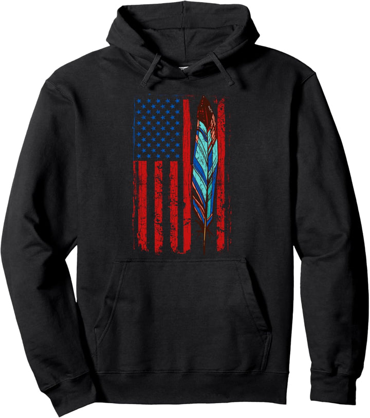 USA-Flagge, lustig, amerikanischer Tag Pullover Hoodie