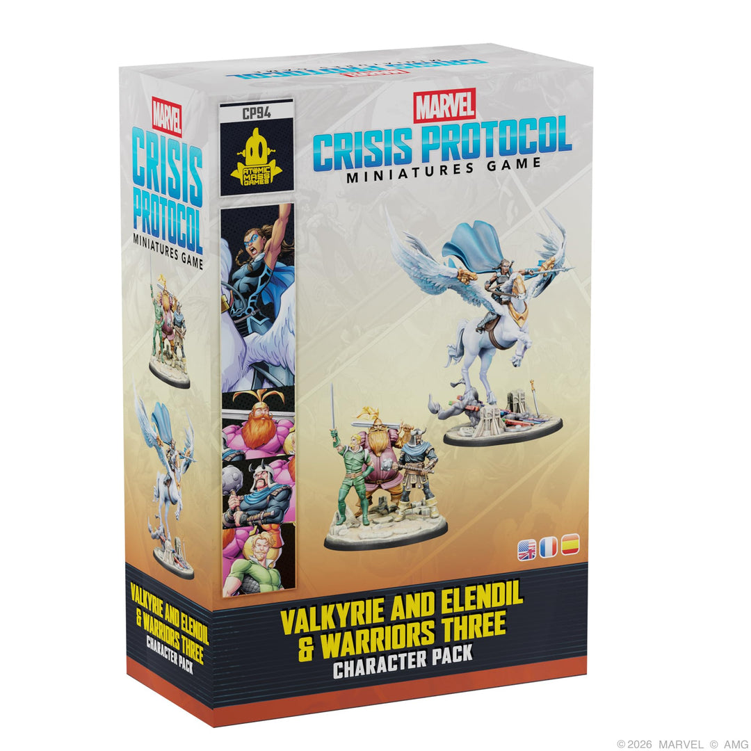 Asmodee, Marvel: Crisis Protocol –Valkyrie and Elendil & Warriors Three, Character Pack, EN-Version,