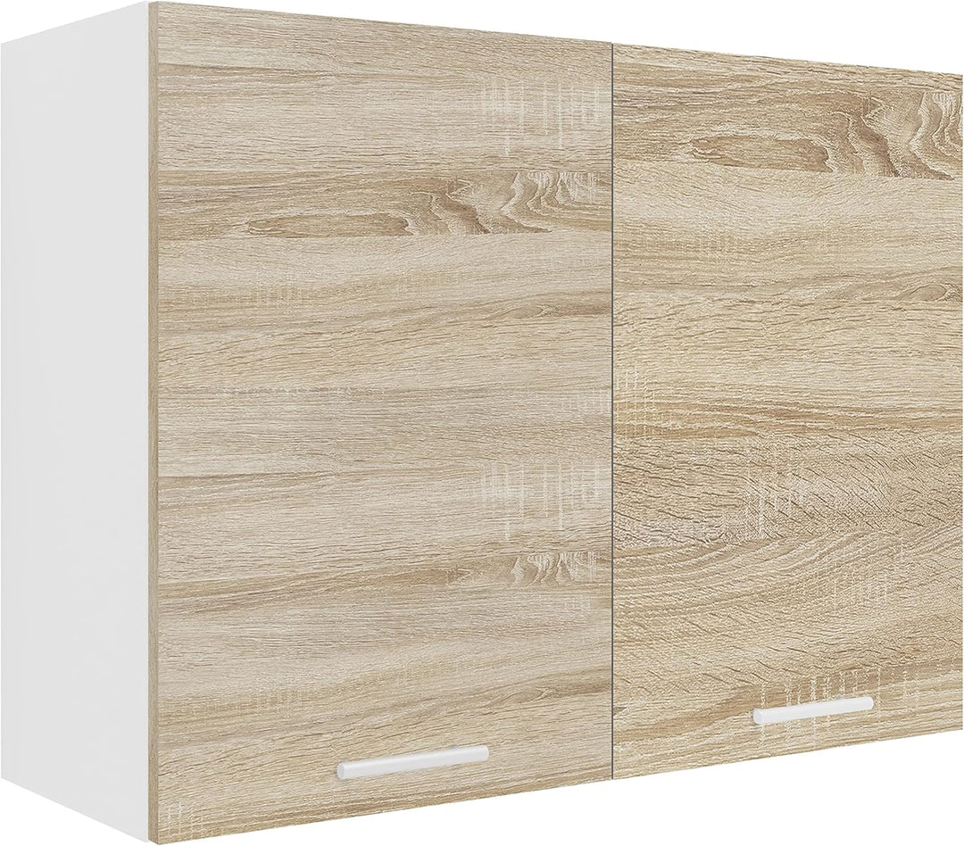 VCM Küchenschrank hängend | Masse ca. H. 60 x B. 80 x T. 31 cm | Hängeschrank mit Zwei Fächern | Küc
