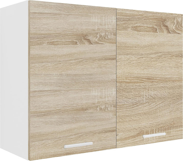 VCM Küchenschrank hängend | Masse ca. H. 60 x B. 80 x T. 31 cm | Hängeschrank mit Zwei Fächern | Küc