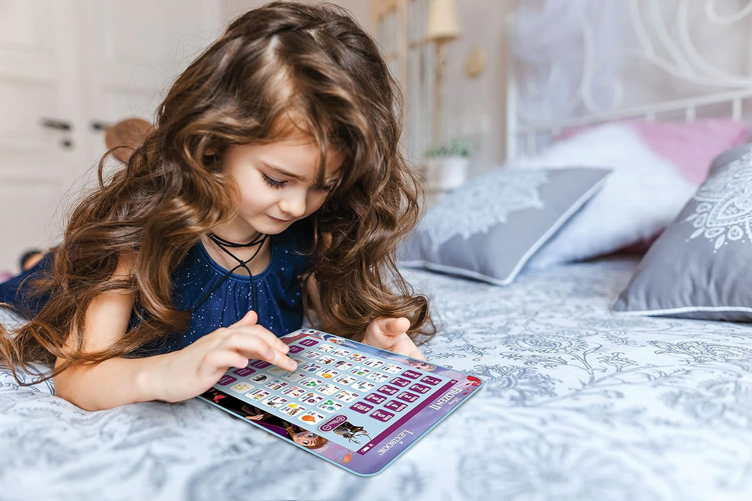 Lexibook JCPAD002FZi17 Die Eiskönigin Edukacyjny dwujęzyczny interaktywny Tablet Frozen, języki angi