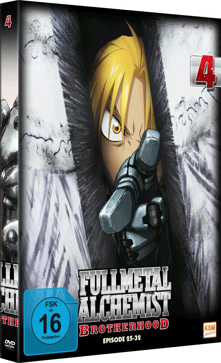 Fullmetal Alchemist: Brotherhood - Vol. 4 (Digipack im Schuber mit Hochprägung und Glanzfolie) [2 DV