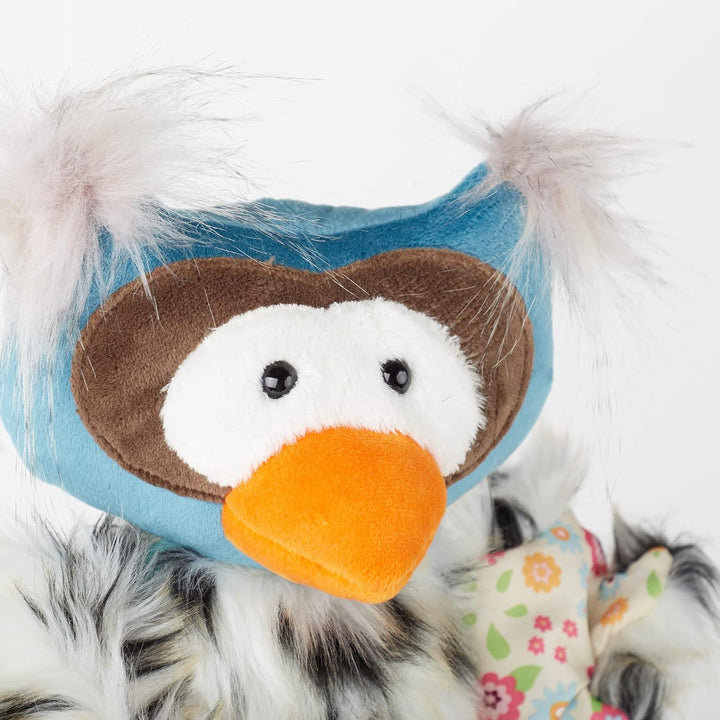 SIGIKID 42854 Stofftier Eule Patchwork Sweety Kuscheltier zum Spielen & Schmusen aus weichem Materia