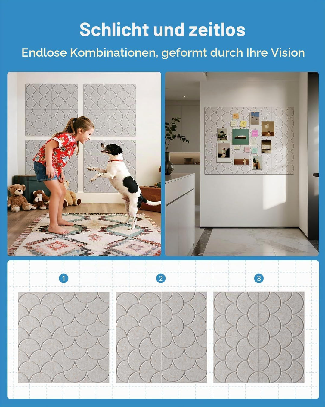 Soundsbay 12 St. Akustikpaneele Selbstkleben, Schallschutz Schallabsorber, Akustikplatten aus Polyes