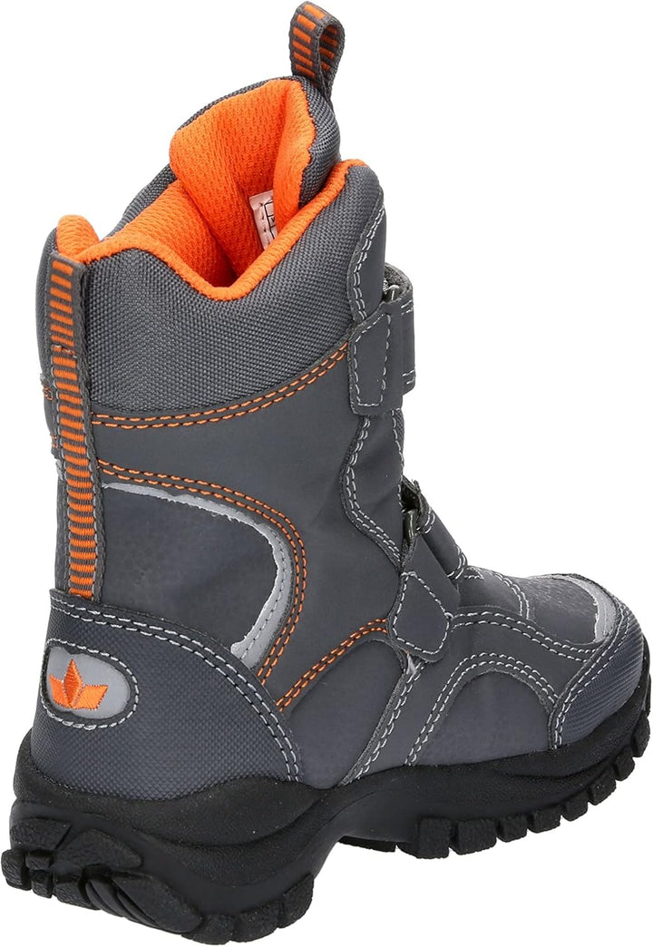 Lico Jungen Samuel V Schneestiefel 30 EU Grau Orange, 30 EU Grau Orange
