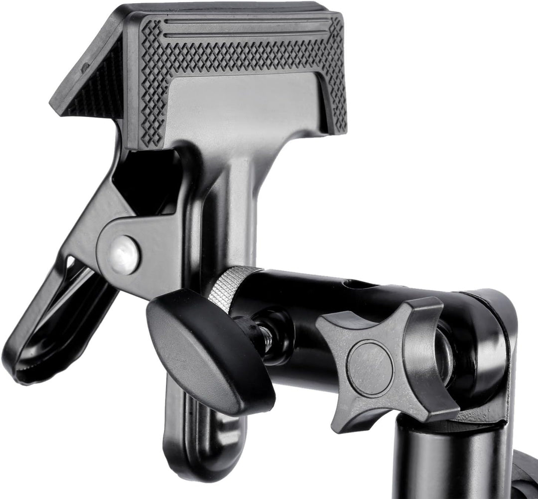 Neewer® 2 Stück Fotostudio Hochleistungs Metallklemmhalter mit 5/8 "Lampenstativ Befestigung für Ref