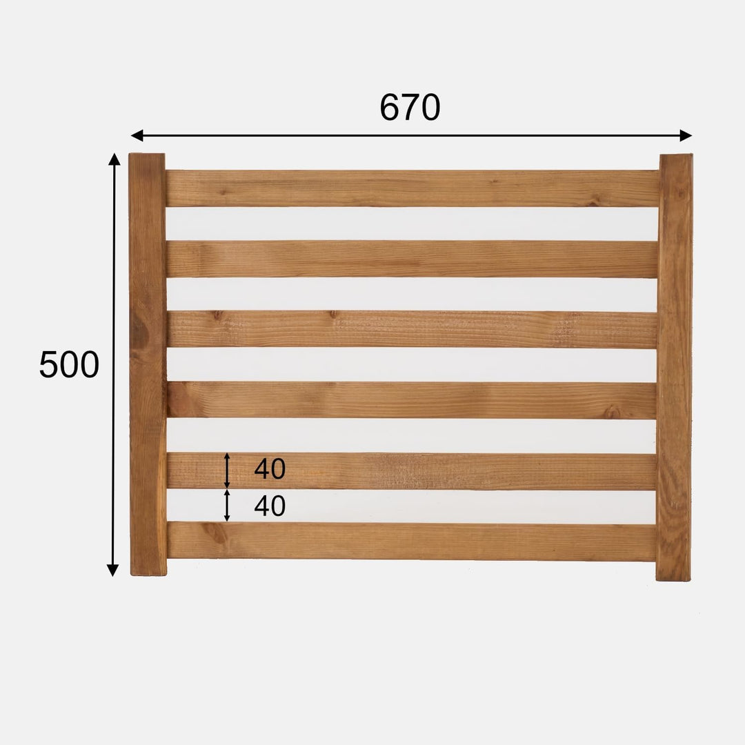 Modulares Rankgitter 50cm hoch – Spalier für Homerzo Pflanzkübel – Erweiterbare Holz Gitterwand für